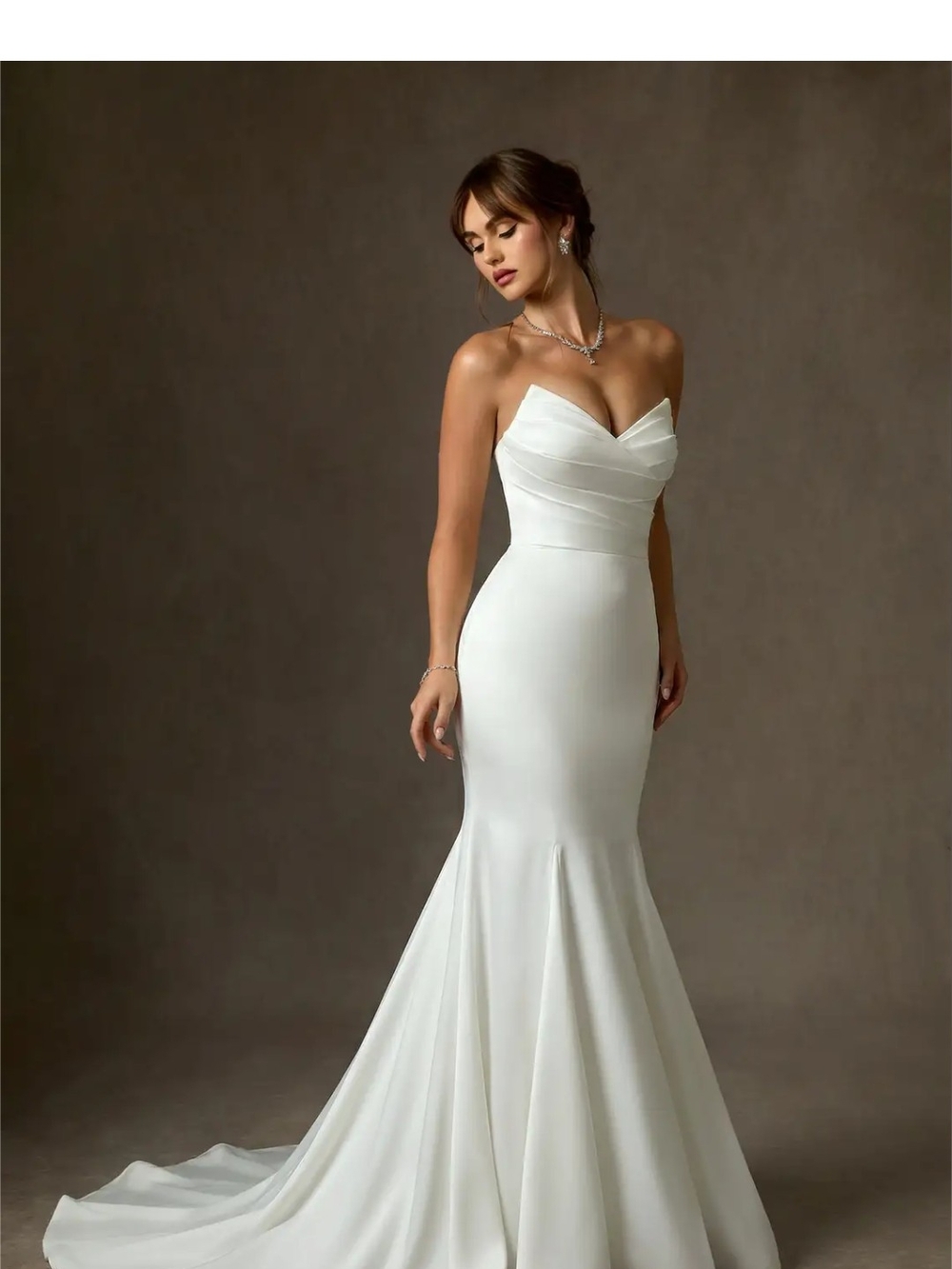 NWT Azazie Lanelle Strapless Mermaid Wedding Dress Size 2 **READ DESCRIPTION
